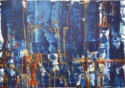 Lobster Festival van Netka Croonenborghs, Schilderij te koop op Singulart