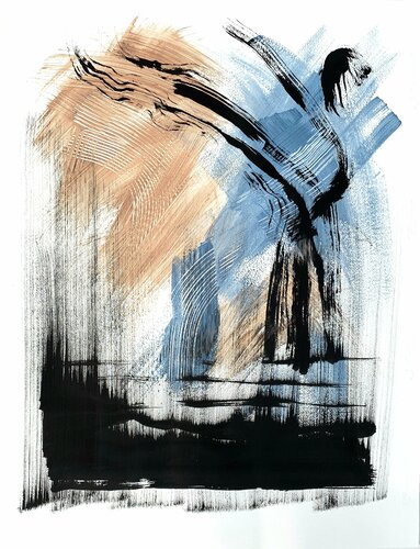 Windmill Of Your Mind (from The Flow Series #2) di Netka Croonenborghs, Opera su carta in vendita su Singulart