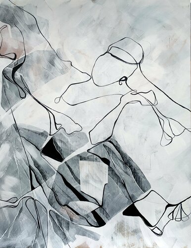 Dancing on my own van Netka Croonenborghs, Schilderij te koop op Singulart