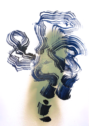 Exclamation Mark My Dear (from The Flow Series) van Netka Croonenborghs, Werk op papier te koop op Singulart