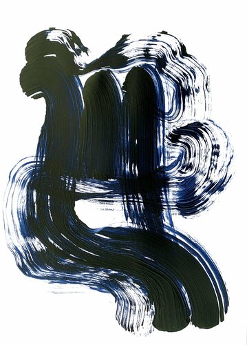 The Water Horse (from The Flow Series) van Netka Croonenborghs, Werk op papier te koop op Singulart