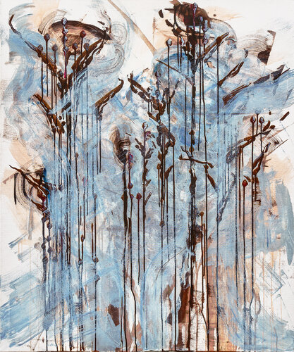 Wild Boho Bouquet (Dryflowers) de Netka Croonenborghs, Pintura a la venta en Singulart