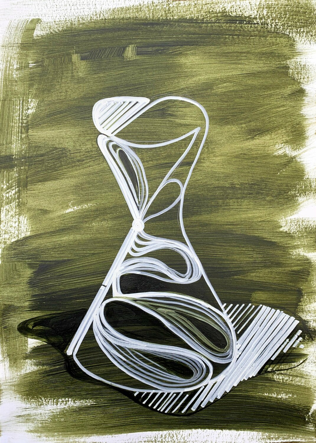 Vivid Green Vase Series #2 Netka Croonenborghs