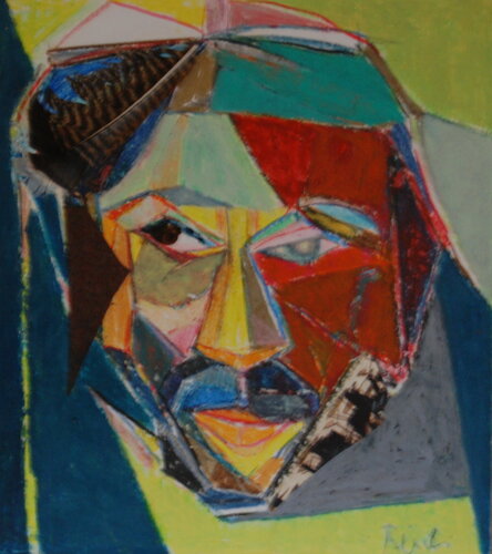 Indigener Mann,Gehilfe de Thomas Reich, Pintura a la venta en Singulart