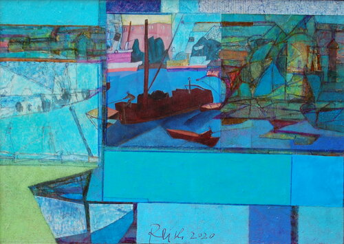 Baltikhafen van Thomas Reich, Schilderij te koop op Singulart