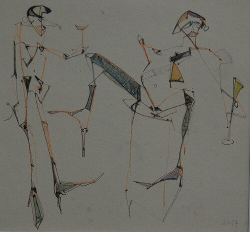 Homeparty de Thomas Reich, Dibujo a la venta en Singulart