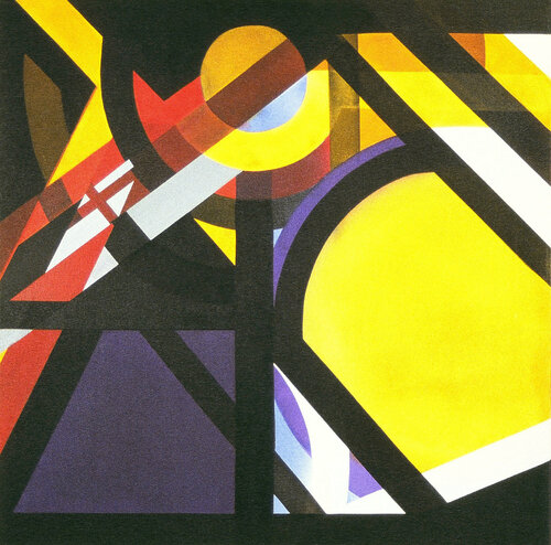 The Hour is a Big Eye by Bill Santelli, Painting for Sale on Singulart