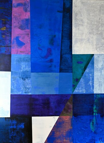 ESPACES BLEUS di pierre calogero, Pittura in vendita su Singulart