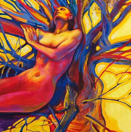 Natura madre. (Arbore amica) van Marco Ronga, Schilderij te koop op Singulart