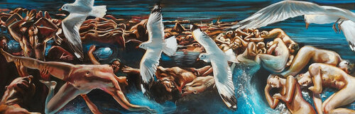 Migranti. 6 (Naufragio) de Marco Ronga, Pintura a la venta en Singulart
