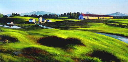 Malga alpina di Marco Ronga, Pittura in vendita su Singulart