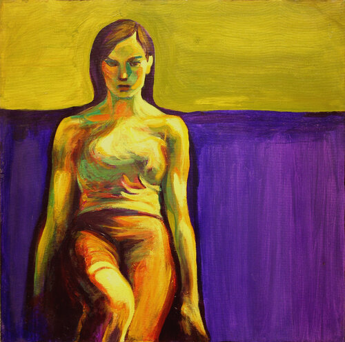 Ragazza in penombra par Marco Ronga, Peinture en vente sur Singulart