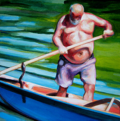 Caronte par Marco Ronga, Peinture en vente sur Singulart
