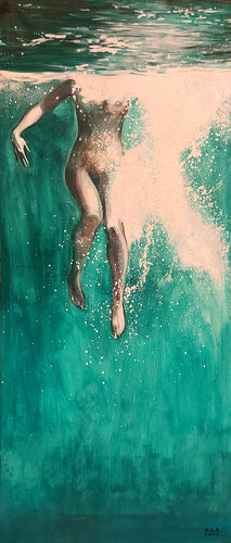Galleggiando di Marco Ronga, Pittura in vendita su Singulart