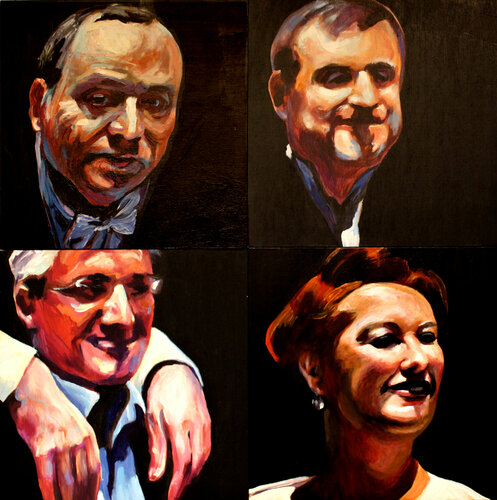 "Spettatori". Quadro interattivo von Marco Ronga, Malerei kaufen auf Singulart