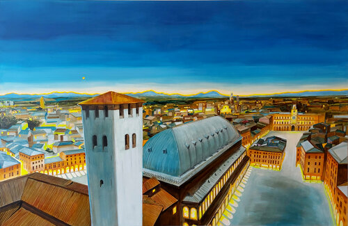 Padova. Sera invernale. van Marco Ronga, Schilderij te koop op Singulart