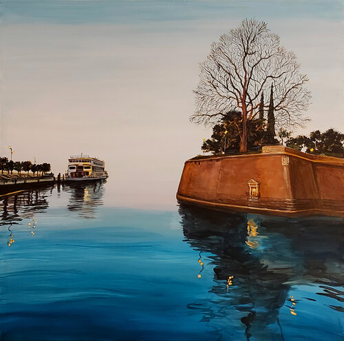 L'imbarco per Citera di Marco Ronga, Pittura in vendita su Singulart