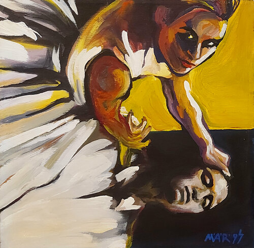 Der Tod und das Mädchen (quadro) von Marco Ronga, Malerei kaufen auf Singulart