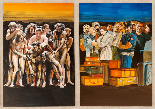 Dittico delle Partenze. Quelli che restano. Quelli che vanno. Marco Ronga