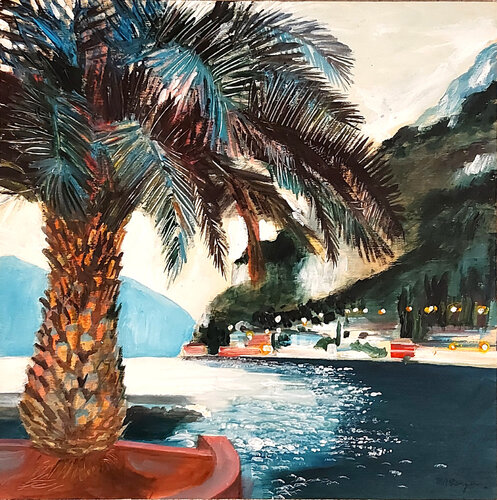 Palma a Riva del Garda di Marco Ronga, Pittura in vendita su Singulart