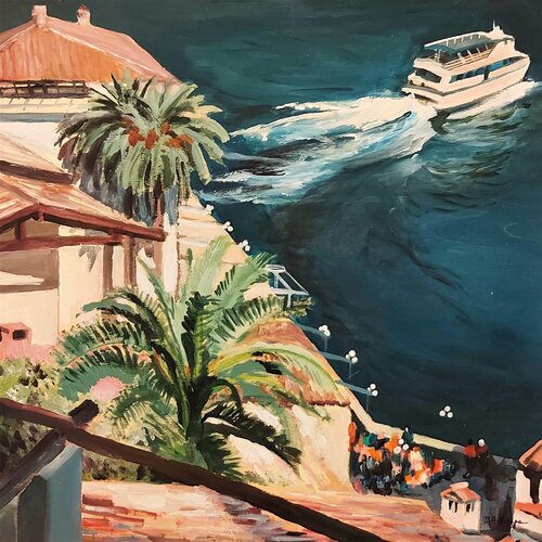 Limone sul Garda van Marco Ronga, Schilderij te koop op Singulart