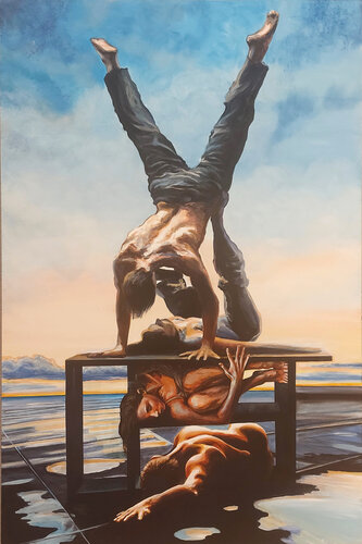 L'aforisma di Gandhi van Marco Ronga, Schilderij te koop op Singulart
