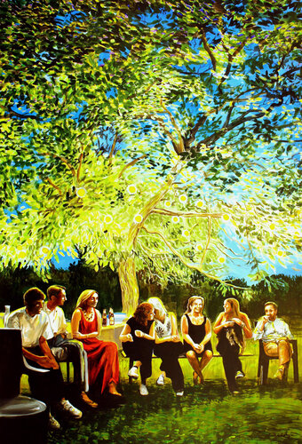 Festa in una notte di mezza estate van Marco Ronga, Schilderij te koop op Singulart
