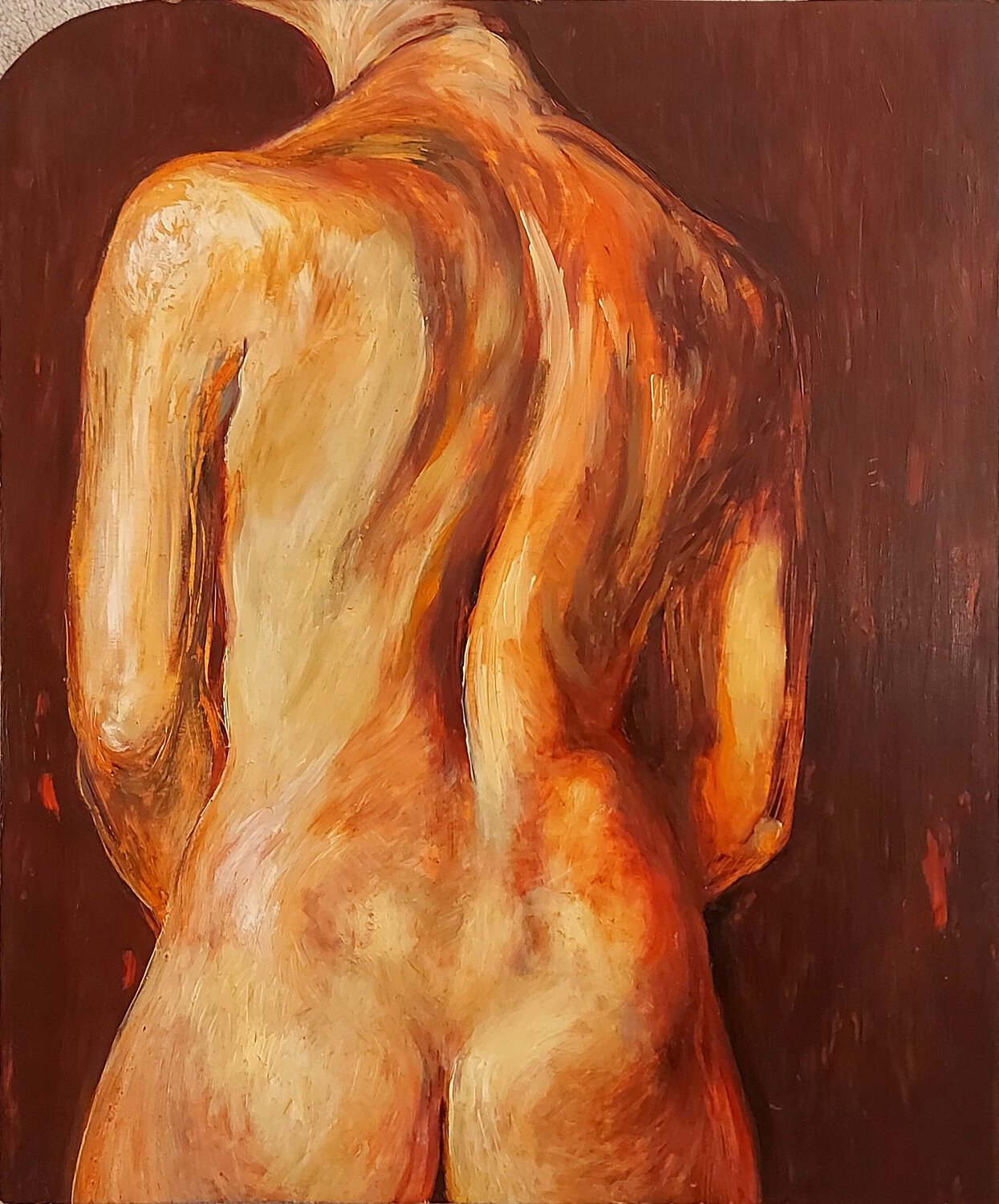 Nudo di schiena Marco Ronga