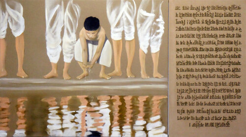 Swasthani Brata Katha di Peppi Spiss, Pittura in vendita su Singulart