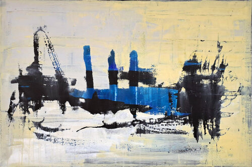 Stadt in Licht und Nebel von Peppi Spiss, Malerei kaufen auf Singulart