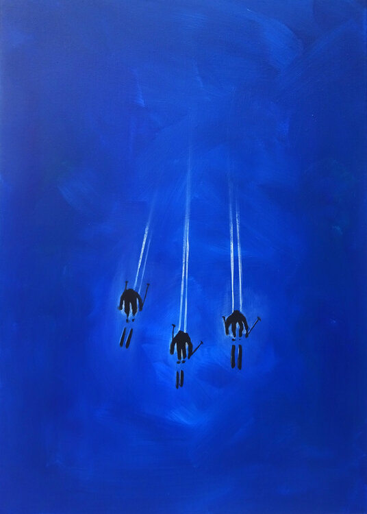 Der weiße Rausch in blau Peppi Spiss