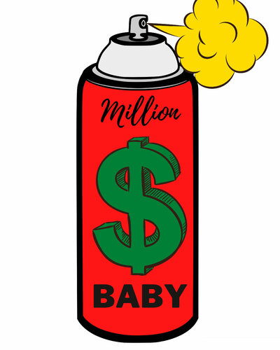 DOLLAR di Cheeky Bunny, Pittura in vendita su Singulart