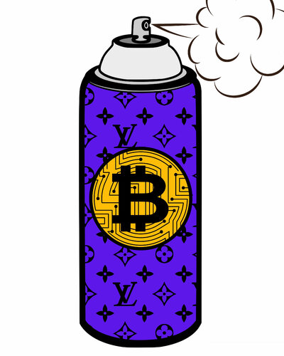 BITCOIN di Cheeky Bunny, Pittura in vendita su Singulart