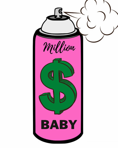 DOLLAR von Cheeky Bunny, Malerei kaufen auf Singulart