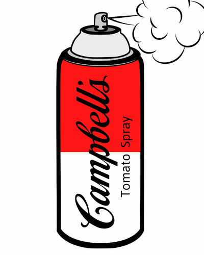 Campbell's Tomato Spray von Cheeky Bunny, Malerei kaufen auf Singulart