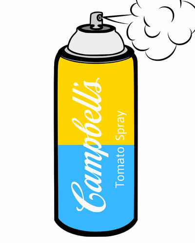 Campbell's Tomato Spray di Cheeky Bunny, Pittura in vendita su Singulart