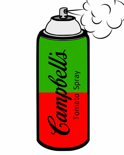 Campbell's Tomato Spray di Cheeky Bunny, Pittura in vendita su Singulart