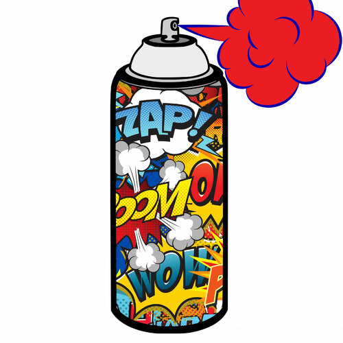 Super Hero in spray von Cheeky Bunny, Malerei kaufen auf Singulart