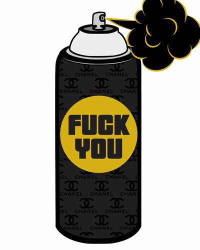 Coco Fuck You van Cheeky Bunny, Schilderij te koop op Singulart