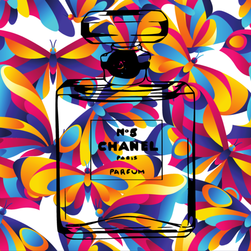 COCO Chanel - Butterfly's edition par Cheeky Bunny, Peinture en vente sur Singulart