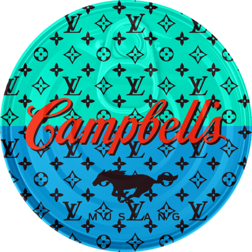 Campbells cans LV edition van Cheeky Bunny, Schilderij te koop op Singulart