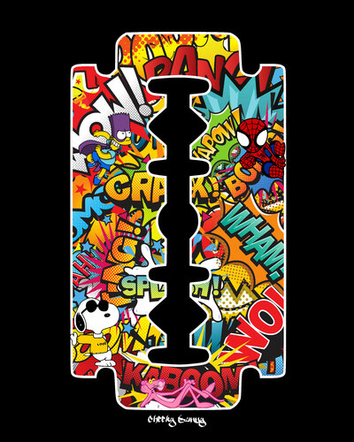 Gillette razor de Cheeky Bunny, Pintura a la venta en Singulart