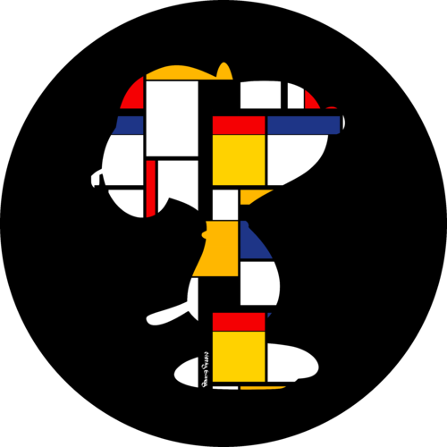 Snoopy Mondrian Cheeky Bunny