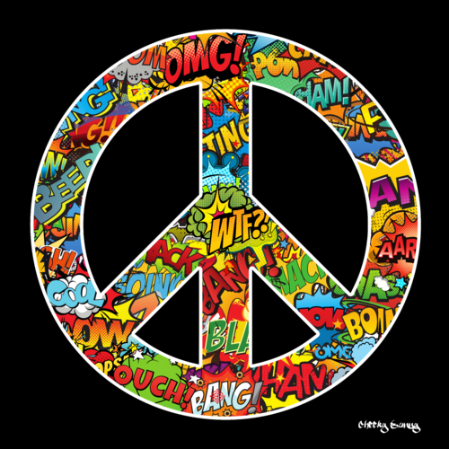Peace von Cheeky Bunny, Malerei kaufen auf Singulart