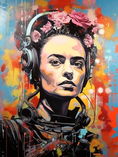 Frida Kahlo van Cheeky Bunny, Schilderij te koop op Singulart