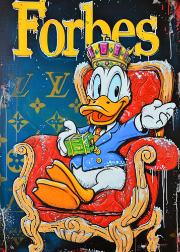 King Donald McDuck in Forbes von Cheeky Bunny, Malerei kaufen auf Singulart