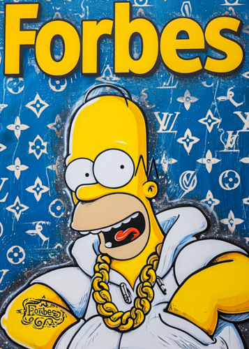 Rapper Homer Sipsons by Cheeky Bunny, 회화 for Sale on Singulart
