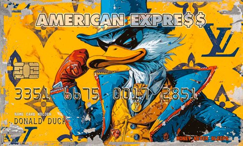 Donald Duck Amex Card LV edition Cheeky Bunny