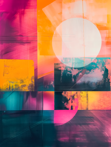 Abstract geometry by Cheeky Bunny, Painting for Sale on Singulart