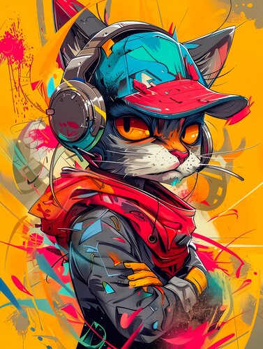Don't mess with me by Cheeky Bunny, Painting for Sale on Singulart